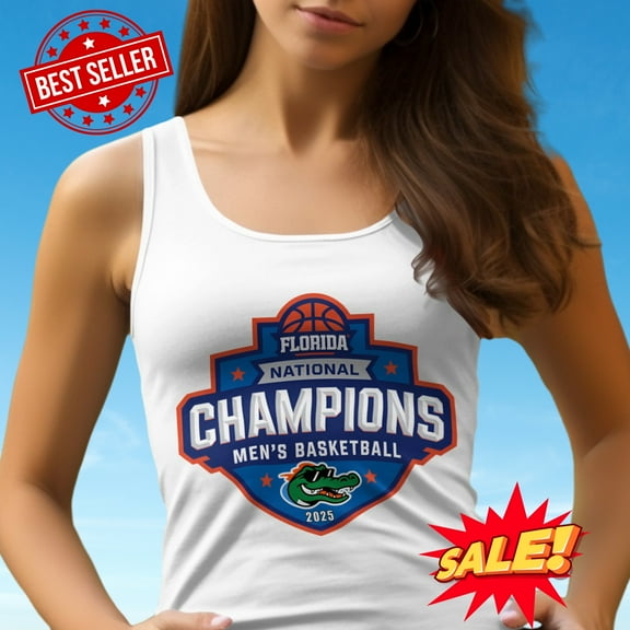 Florida National Champions Basketball Racerback Tank Sportswear for Women (XS)