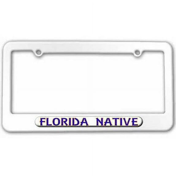 Florida Native, State Pride License Plate Tag Frame, Multiple Colors