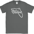 thumbnail image 1 of Florida Native T-Shirt Funny Humor State Pride Location Gift Tee - Charcoal, S, 1 of 1