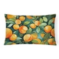 thumbnail image 1 of Florida Orange Blossom in Watercolor Fabric Decorative Pillow 12 in x 16 in, 1 of 4