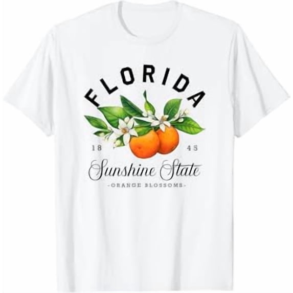 Florida Orange Blossoms Vintage T-Shirt