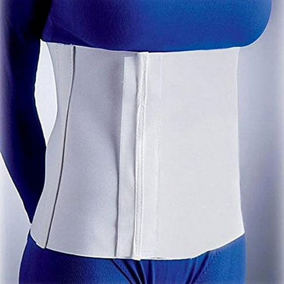 Florida Orthopedics Elastic Sized Abdominal Binder 10" H White Medium 31 36"
