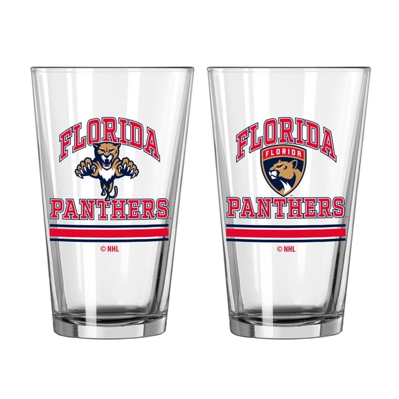 Florida Panthers 16oz. Pint Glass Two Pack