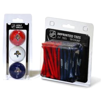 Bundle Team Golf 14199 Florida Panthers 3 Ball Golf and 50 Golf Tee