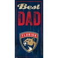 thumbnail image 1 of Florida Panthers 6" x 12" Best Dad Sign, 1 of 1