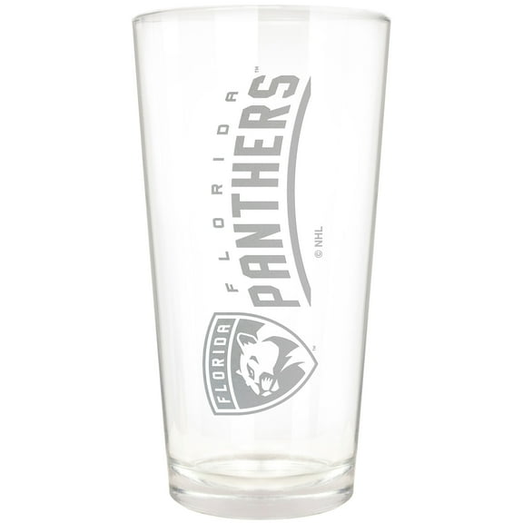 Florida Panthers Etched 16oz. Vertical Rally Cry Pint Glass