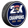 thumbnail image 1 of Florida Panthers Two-Time Stanley Cup Champions Puck, 1 of 1