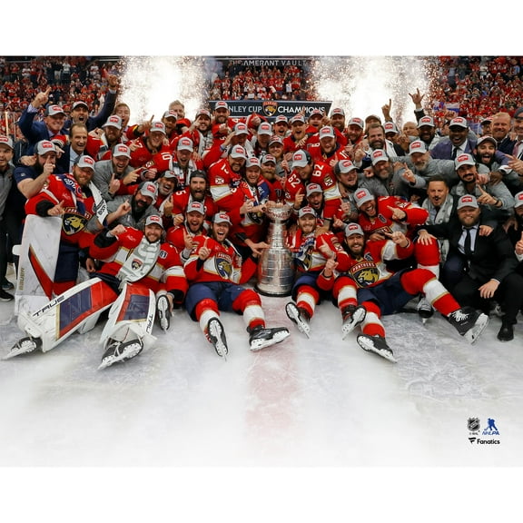 Florida Panthers Unsigned 2024 Stanley Cup Champions Team Celebration Photograph