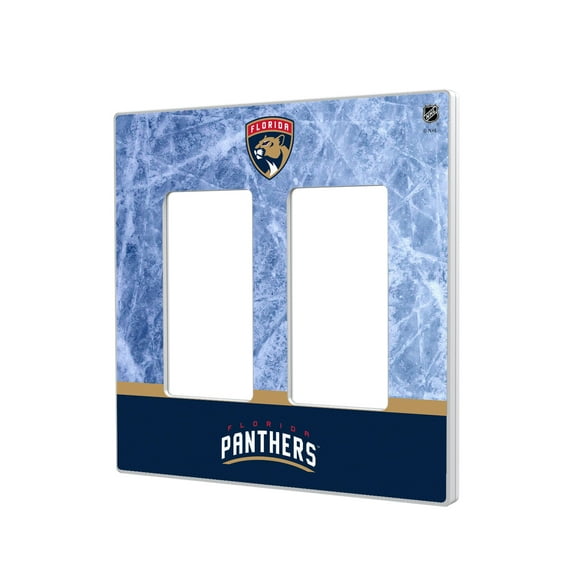 Florida Panthers Wordmark Double Rocker Lightswitch Plate