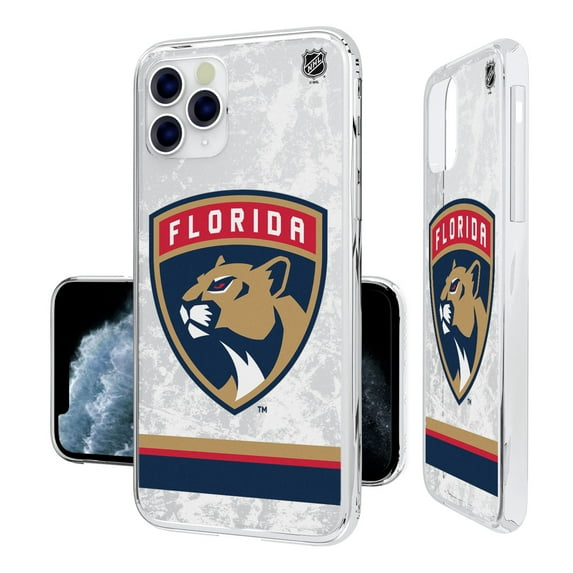 Florida Panthers iPhone Stripe Clear Ice Case