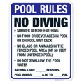 thumbnail image 1 of Florida Pool Rules Sign, Complies With State Of Florida Pool Safety Code,, 1 of 1