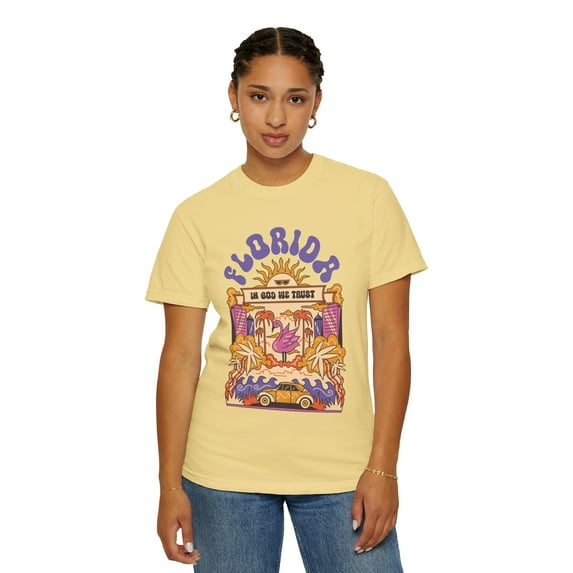 Florida Psychedelic 90s Y2K Style Comfort Colors Unisex Shirt