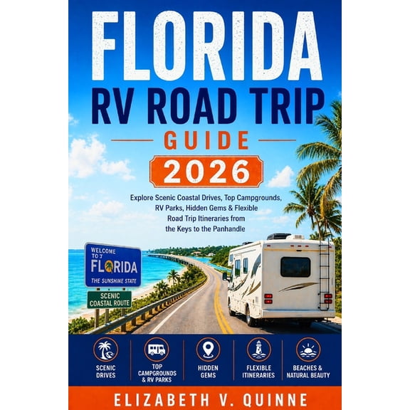 Florida RV Road Trip Guide 2026: Explore Scenic Coastal Drives, Top Campgrounds, RV Parks, Hidden Gems & Flexible Road T, (Paperback)