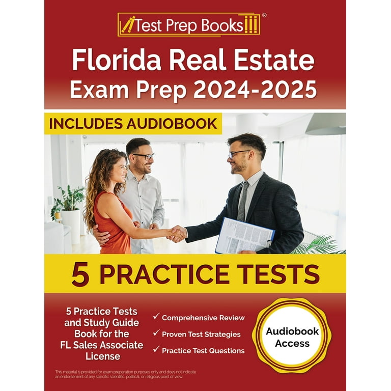 Florida Real Estate Exam Prep 2024-2025: 5 Practice Tests and