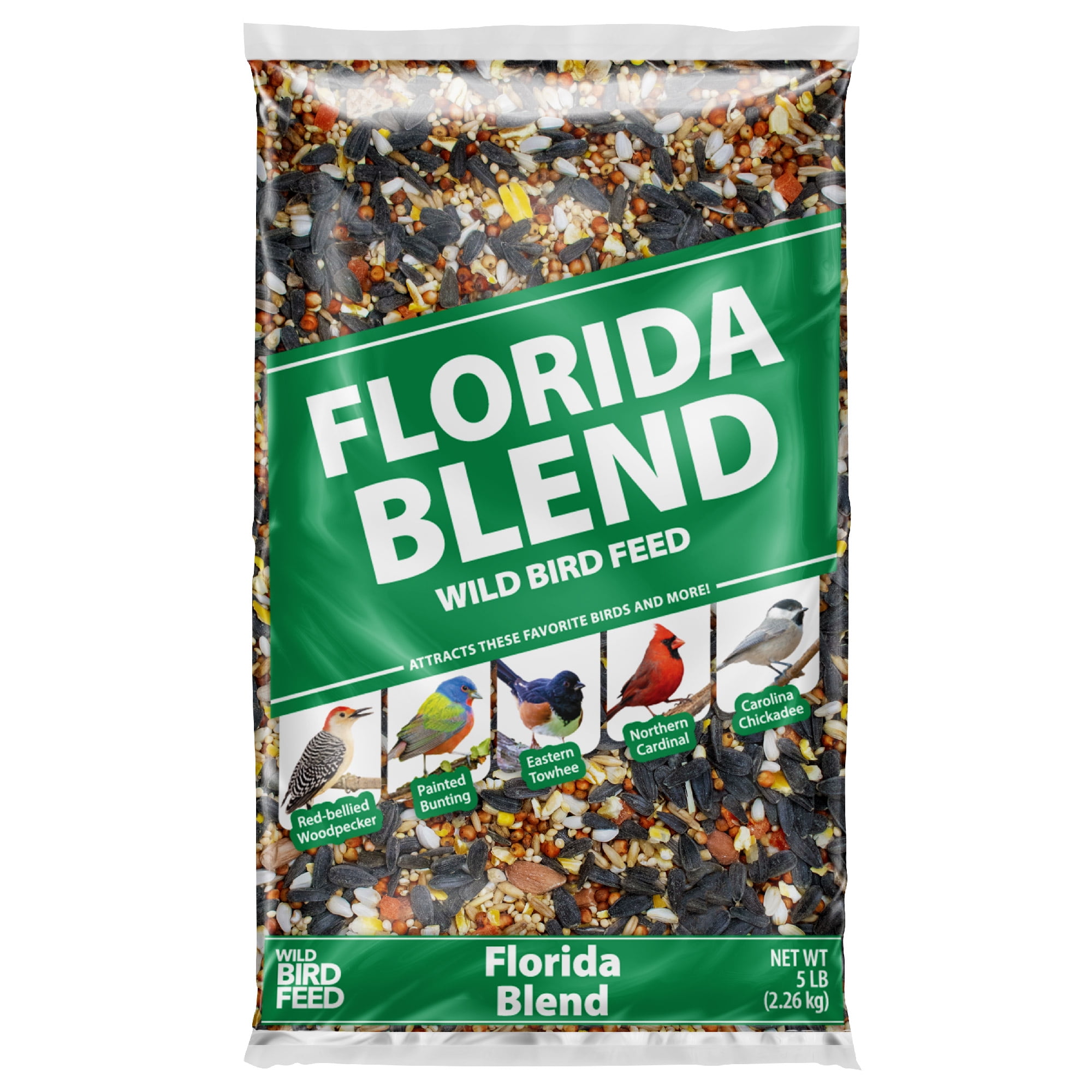 Florida Regional Blend Wild Bird Food, Dry, 1 Count per Pack, 5 lb. Bag