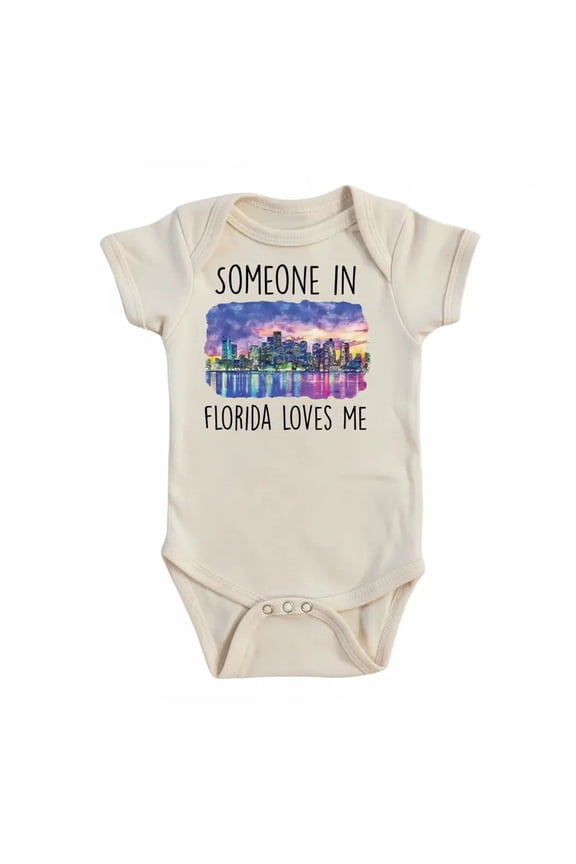 Florida Scene 1 Newborn Baby Bodysuit