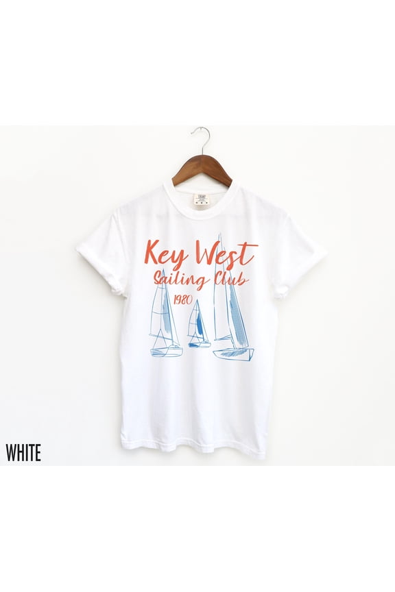 Florida Shirt, Key West Tshirt, Sailing Club, Retro Summer Shirt, Boating T Shirt, Key Wes