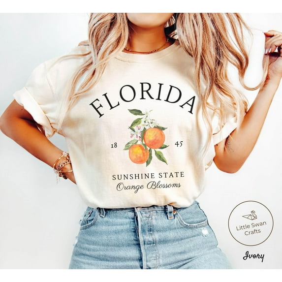 Florida Shirt, Orange Blossoms T-shirt, Unisex Tee