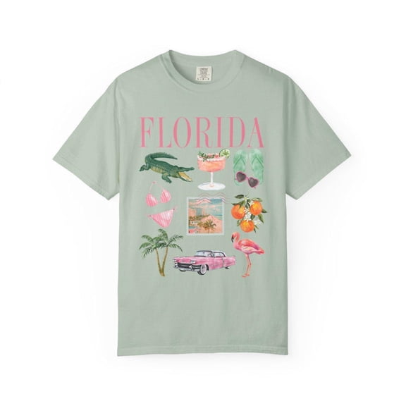 Florida Shirt, Oversized Summer Shirt, Beach Shirt, Surf Shirt, Coconut Girl Shirt