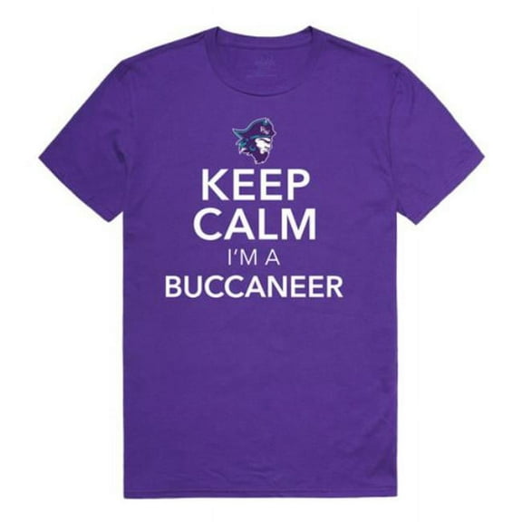 Florida Southwestern State College The Buccaneers Keep Calm T-Shirt, Purple - Large