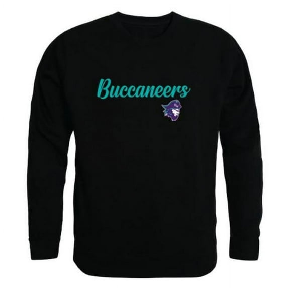 Florida Southwestern State College The Buccaneers Script Crewneck Sweatshirt, Black - Medium