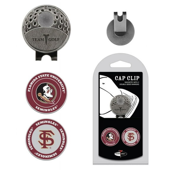 Team Golf NCAA FLORIDA ST Cap Clip With 2 Golf Ball Markers