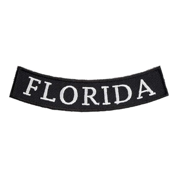 Florida State Bottom Rocker Patch, Small Size.