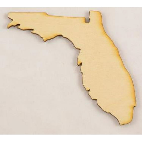 Florida State Cutout Size:Medium 12" x 11" 1 Pc Thickness:1/4" Baltic Birch Plywood