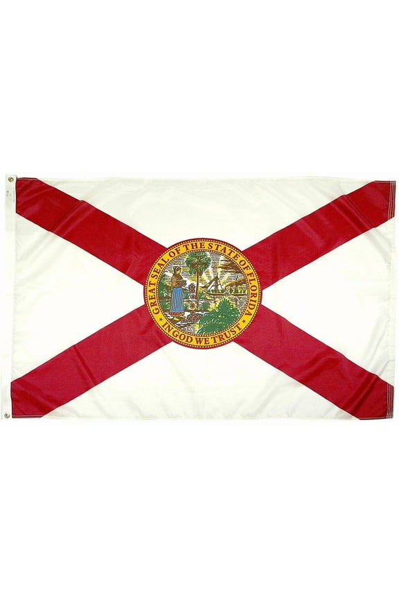 Florida State Flag 3X5 Ft Banner Indoor Outdoor Everglades Atlantic Usa 100D