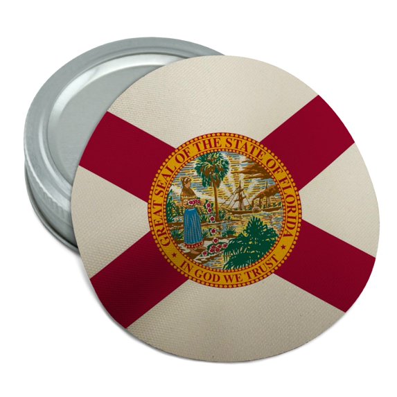 Florida State Flag Round Rubber Non-Slip Jar Gripper Lid Opener