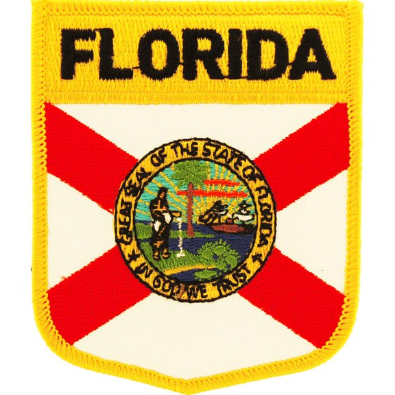 Eagle Emblems PM6910 Patch - Florida - 3.5 x 2.88 in.