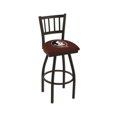 thumbnail image 1 of Florida State Seminoles 25" Black Wrinkle Swivel Bar Stool with Jailhouse Back, 1 of 2