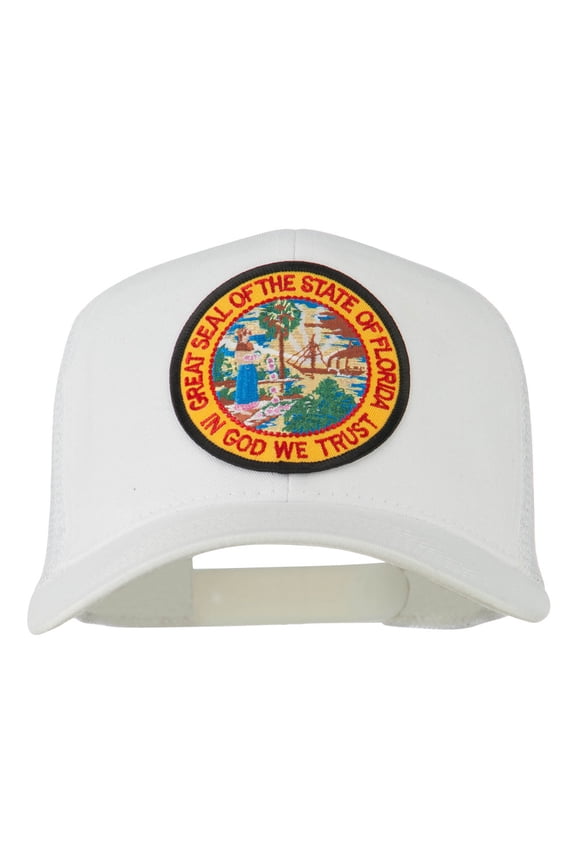 Florida State Patched Mesh Cap - White OSFM
