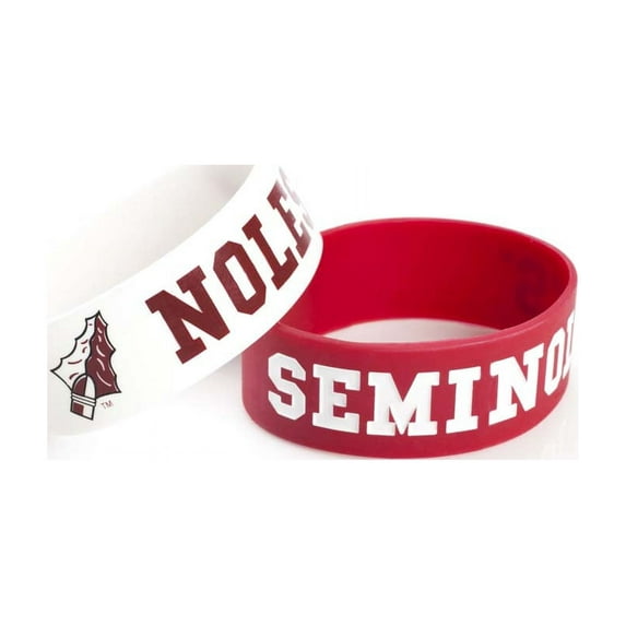 Florida State SemiNoles Rubber Wrist Band (Set of 2) NCAA