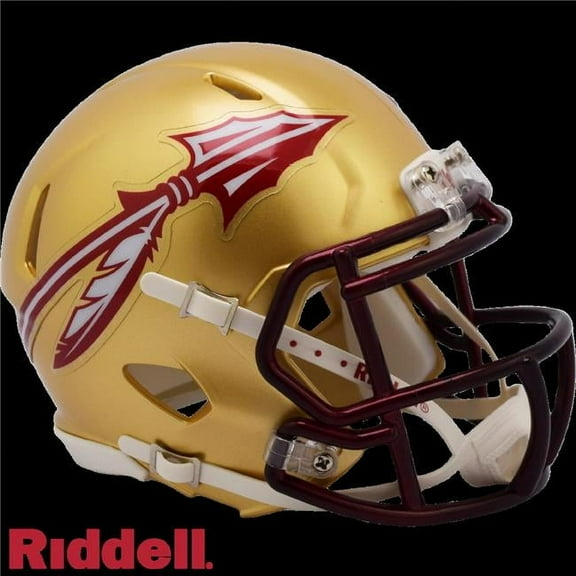 Florida State Seminoles 2022 Gold Riddell NCAA Speed Mini Helmet