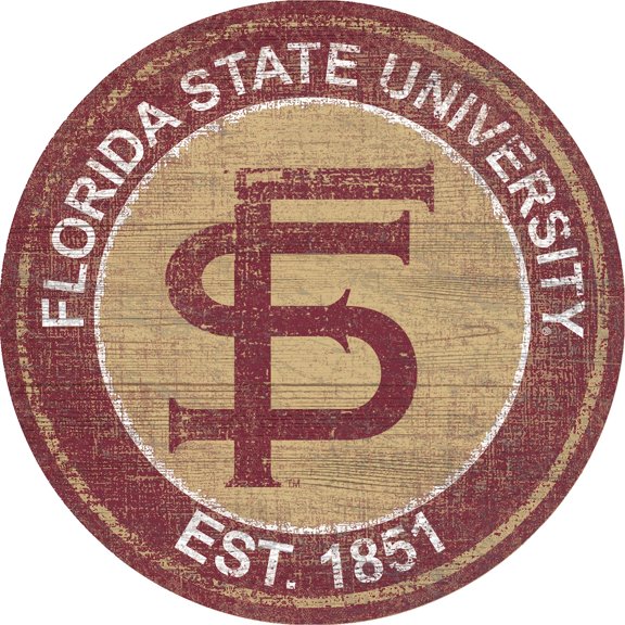 Florida State Seminoles 24'' Round Heritage Logo Sign