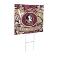 thumbnail image 1 of Florida State Seminoles 24" x 18" Happy Holidays Christmas Outdoor Staked Yard Sign, 1 of 5