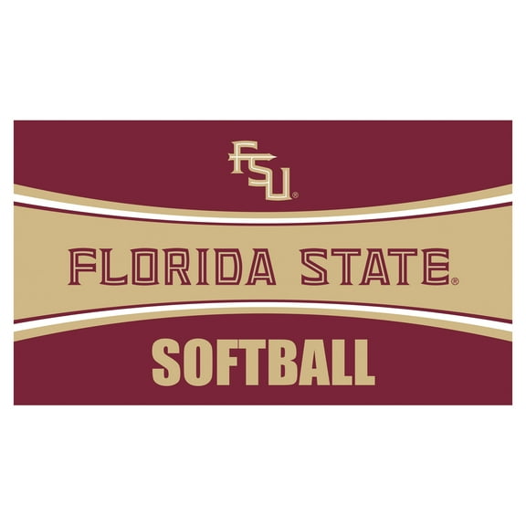 Florida State Seminoles 28" x 16" Softball Trapper Door Mat
