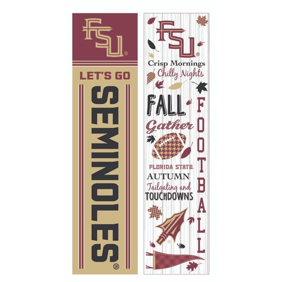 Florida State Seminoles 47" Double Sided Fall Leaner Fan Sign