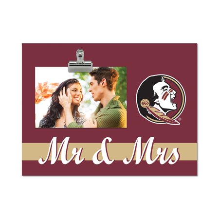 Florida State Seminoles 8" x 10.5" Briteline Mr & Mrs Clip Frame