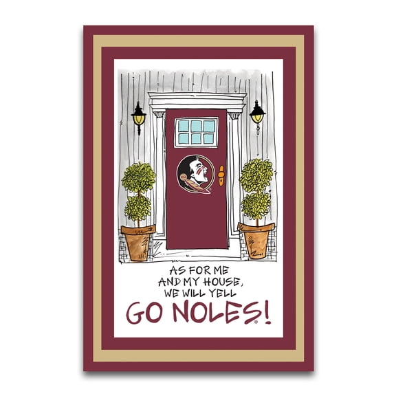 Florida State Seminoles As For Me 12" x 18" Garden Flag