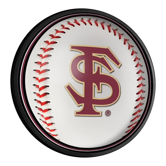 Florida State Seminoles Baseball 18'' Round Slimline Illuminated Wall Sign
