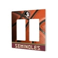 thumbnail image 1 of Florida State Seminoles Basketball Design Double Rocker Light Switch Plate, 1 of 4