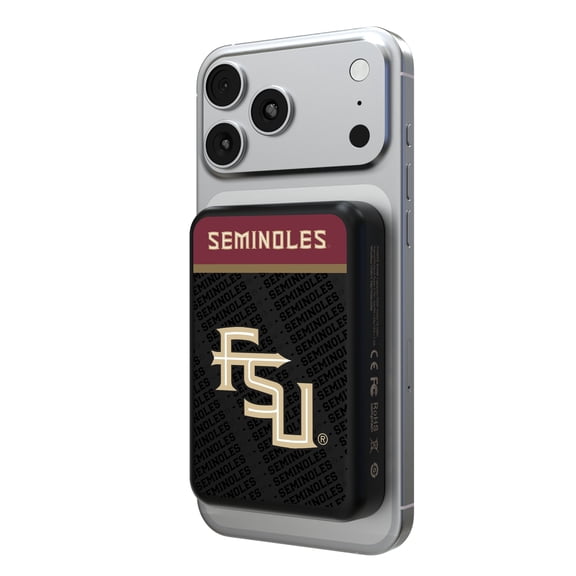 Florida State Seminoles Endzone Plus Logo Wireless Power Bank
