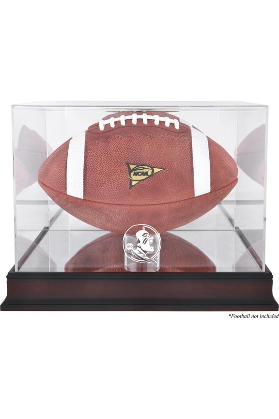 Florida State Seminoles (FSU) Mahogany Base (2014 - Present Logo) Football Case with Mirror Back