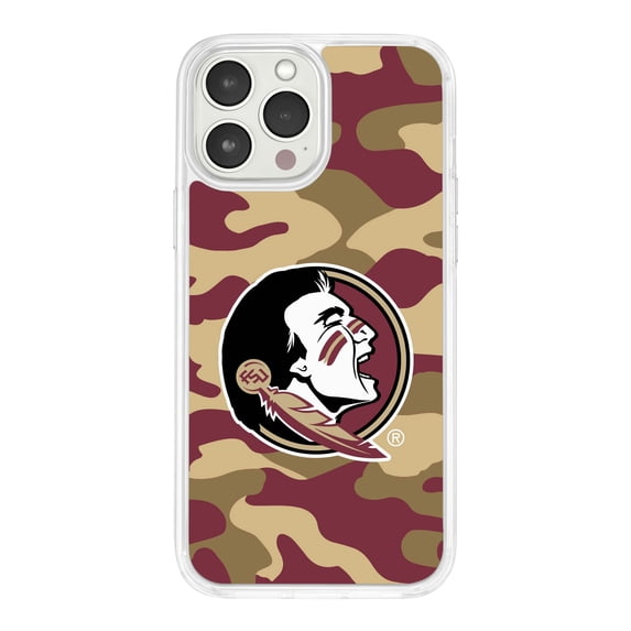 Florida State Seminoles HD Phone Case Compatible with Apple iPhone 14 Pro (Camo) by Affinity Bands