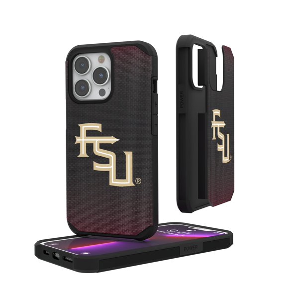 Florida State Seminoles Linen Logo iPhone Rugged Case