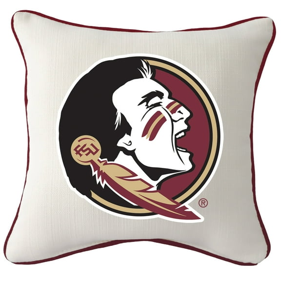 Florida State Seminoles Logo Square Piped Pillow