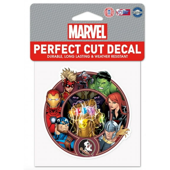 Florida State Seminoles Marvel Avengers Perfect Cut Decal 4"x4'