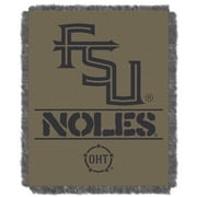 Florida State Seminoles OHT Rank Woven Jacquard Throw Blanket, 46 x 60